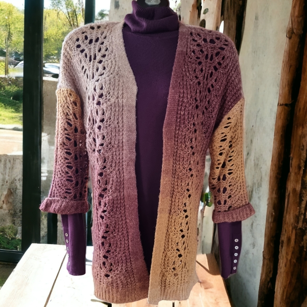 3/$40 Sale! Maurices Ombre Open Front Soft Cardigan